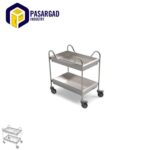 ترالی استیل ظروف کثیف